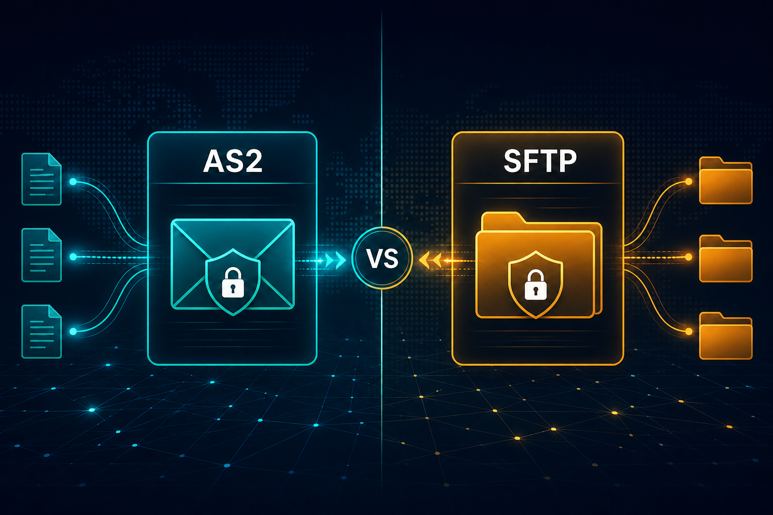 AS2 vs SFTP for EDI: What's the Difference? blog cover